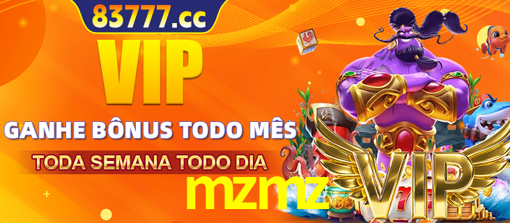 Banner promocional do mzmz oferecendo 100% de recompensas adicionais contínuas para quem fizer o login diário (Daily sign-in), com um mascote de coelho.