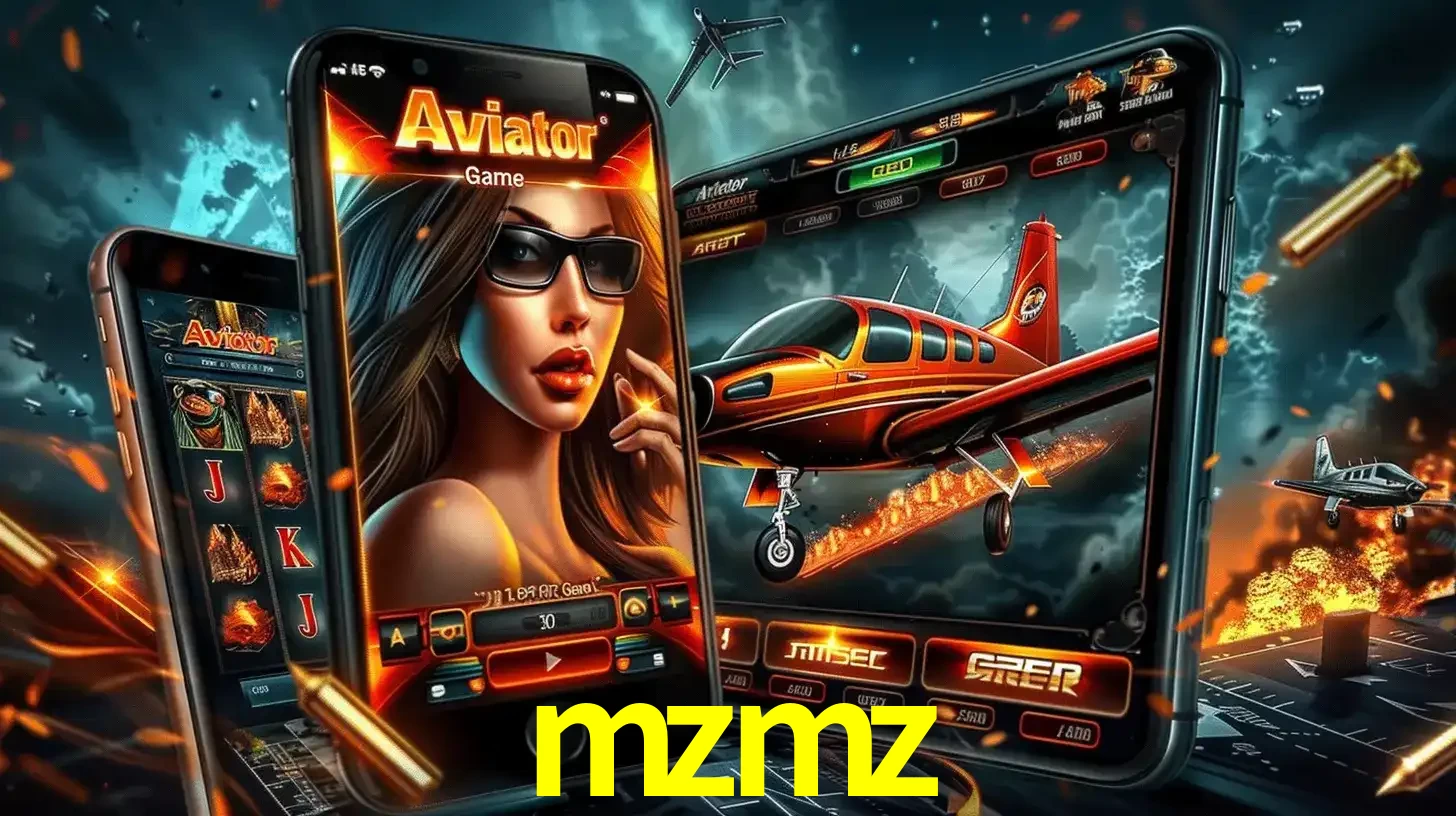 O popular jogo de apostas Aviator exibido em vários celulares e tablets, mostrando a interface emocionante e a ação de voo disponíveis para jogar agora no mzmz.