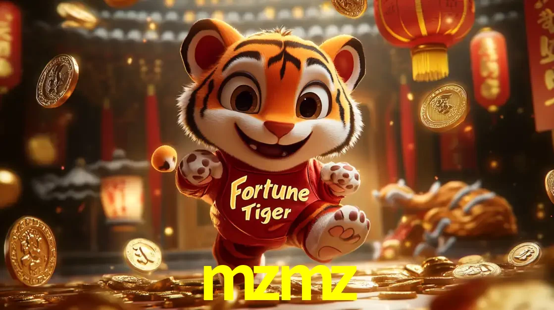 O alegre personagem do Fortune Tiger correndo sobre um caminho de moedas de ouro, simbolizando os grandes prêmios e a diversão do popular jogo de slot do mzmz.